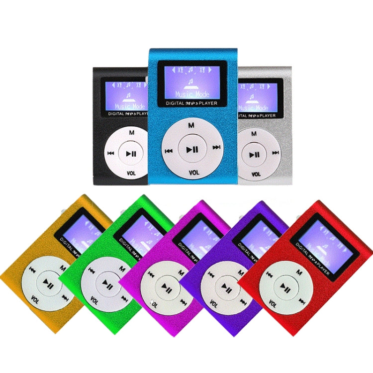 128M????? Mini Lavalier Metal MP3 Music Player with Screen(Black)