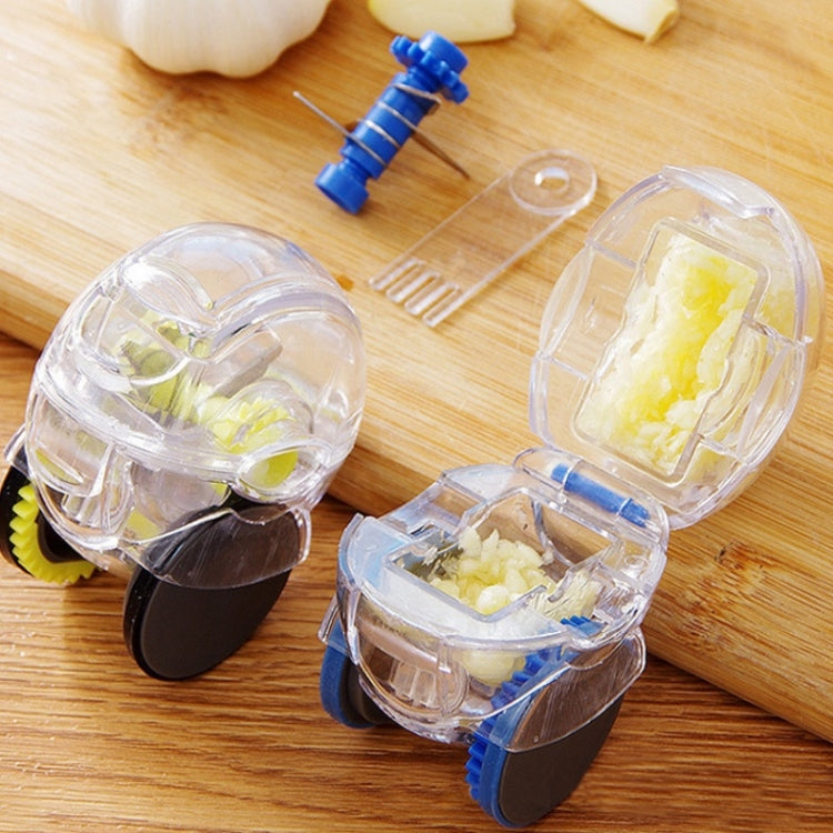 Kitchen Manual Roller Garlic Cutter Quick Grinding Garlic Tool Random Colour Delivery