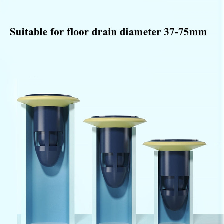 Floor Drain Deodorizer Sewer Deodorant Cover Bathroom Toilet Anti-Cockroach Insect-Proof Cover(Blue)