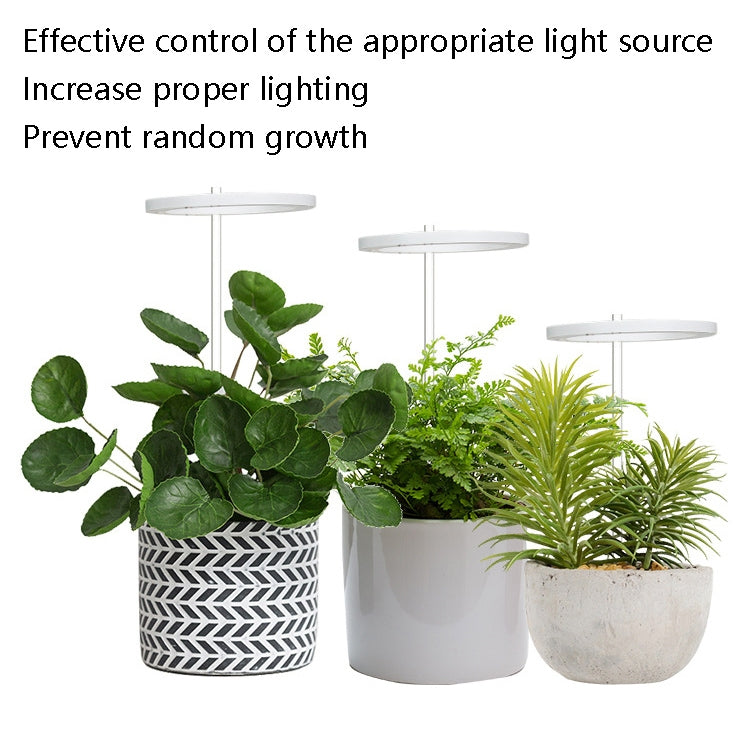 LED Plant Growth Lamp Full Spectroscopy Intelligent Timing Indoor Fill Light Ring Plant Lamp, Power: Two Head(Sunshine)