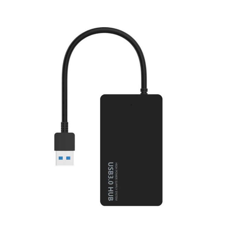 KYTC47 4 Ports USB Adapter Cable High Speed USB Docking Station Multi-Interface HUB Converter, Colour: Black USB 3.0