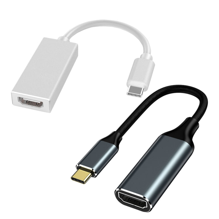 HW-TC01A USB 3.1 Type-C To HDMI Adapter Cable For Computer Phone Projectior(Black)