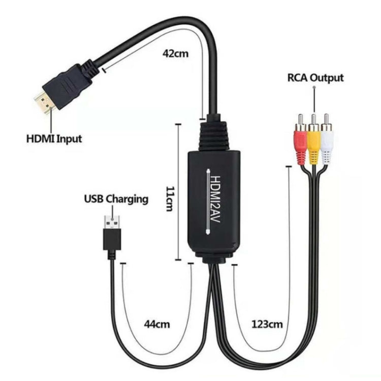 RL-HTAL1 HDMI to AV Converter Specification： Female to Male Split