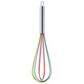 Silicone Egg Beater Home Egg Mixer Kitchen Gadgets Cream Baking Tools, Colour: 12 inch Colorful