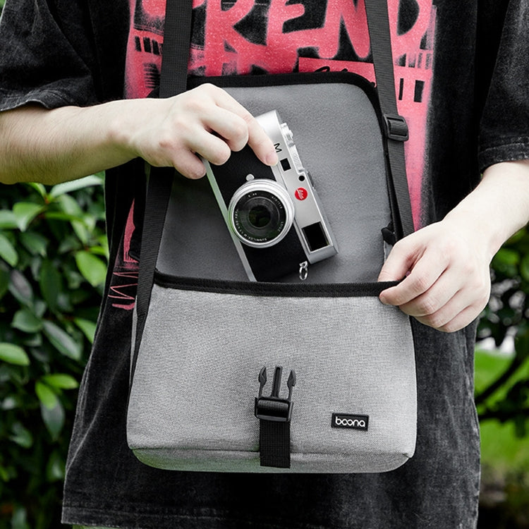 Baona BN-H013 Camera Shoulder Bag SLR Lens Storage Handbag, BN-H013 (Gray), BN-H013 (Black)