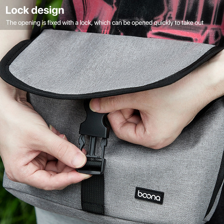 Baona BN-H013 Camera Shoulder Bag SLR Lens Storage Handbag, BN-H013 (Gray), BN-H013 (Black)