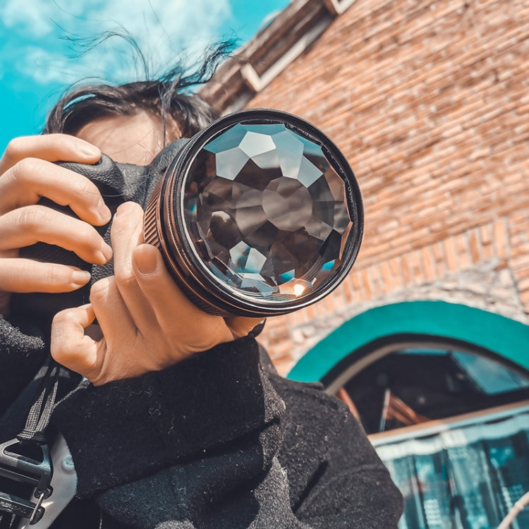 77mm 77mm Kaleidoscope Prism Foreground Blur Camera Glass Filter Lens