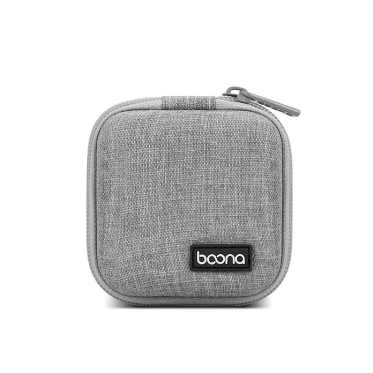 2 PCS Baona BN-F001 Headset Oxford EVA Storage Box Data Cable Charger Organizing Box, Gray, Black