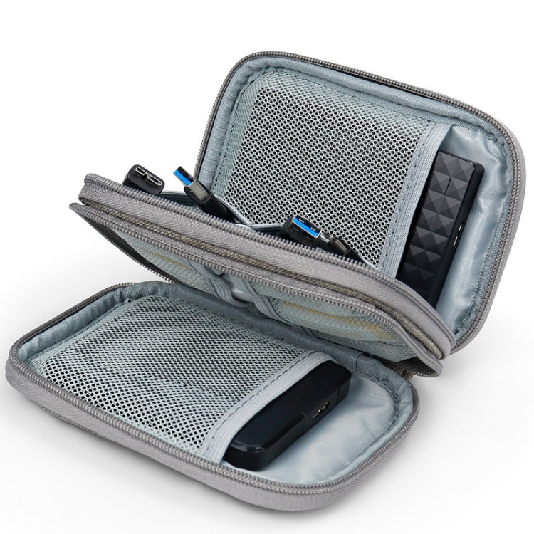 Baona BN-C003 Mobile Hard Disk Protection Cover Portable Storage Hard Disk Bag, Double-layer (Gray), Double-layer (Black), Single-layer (Gray), Single-layer (Black)