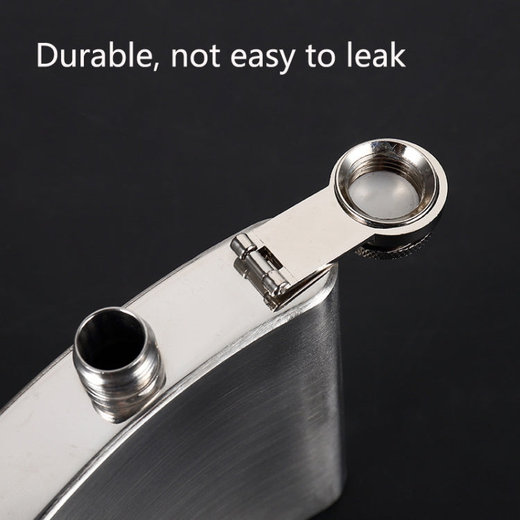 Portable Stainless Steel Hip Flask Set With Wine Glass Funnel(7OZ Gray Grunge)
