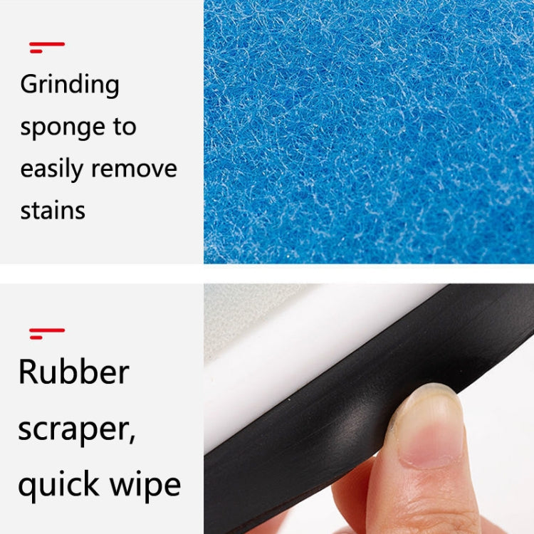 Bathroom Wall Cleaning Brush Household Window Glass Mirror Wiper(White)