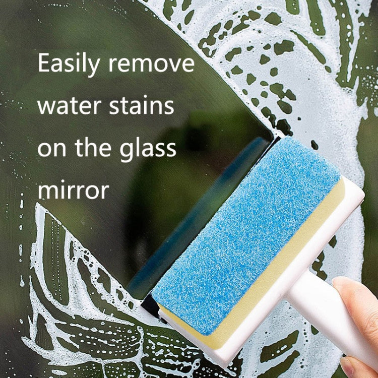 Bathroom Wall Cleaning Brush Household Window Glass Mirror Wiper(White)