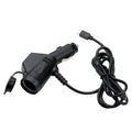 2 PCS Car 3 In 1 Charger With Cigarette Lighter Dual USB Interface With USB Mobile Phone Charging Cable, Black, White