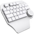 DELUX T11 29 Keys Single-Hand Keyboard Shortcut Key Speech Tool Flat Keyboard, Colour: Silver, Silver