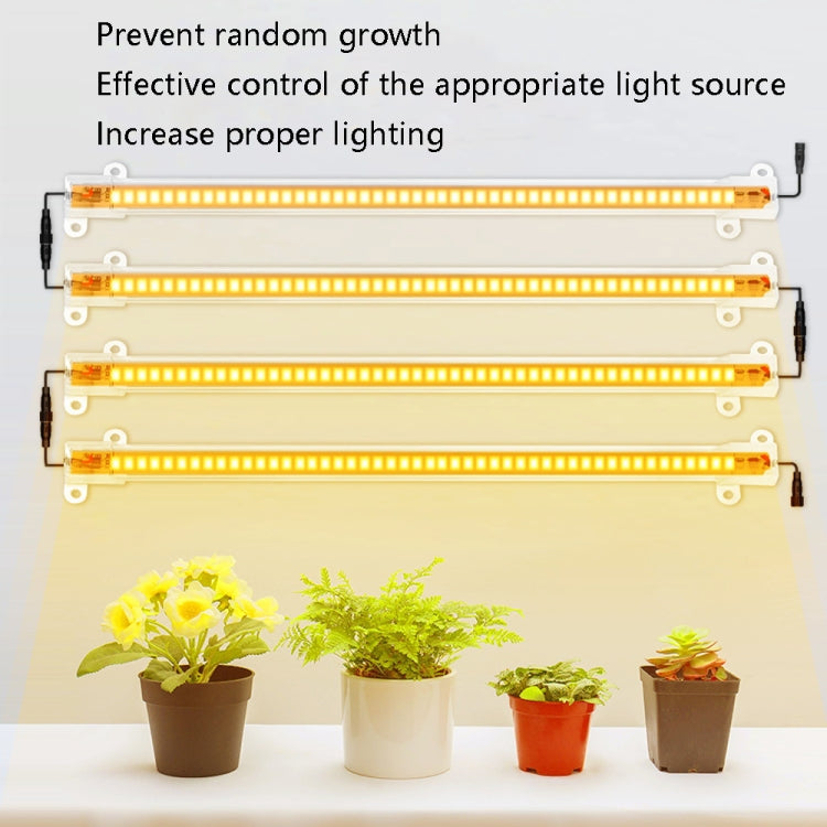LED Plant Lamp Household Full Spectral Filling Hard Lamp Strip, Style: 30cm 6 Head(Sun Light UK Plug)