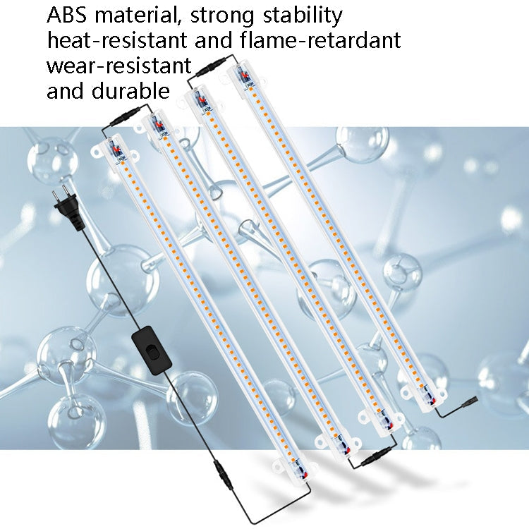 LED Plant Lamp Household Full Spectral Filling Hard Lamp Strip, Style: 30cm 6 Head(Sun Light UK Plug)