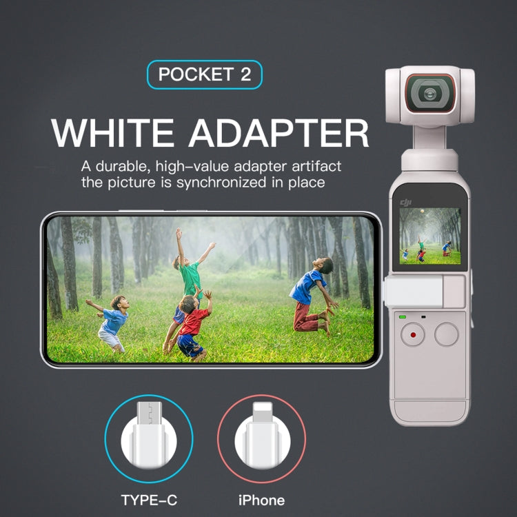 RCSTQ Smartphone Adapter for DJI OSMO Pocket 1/2, Colour: 8 Pin
