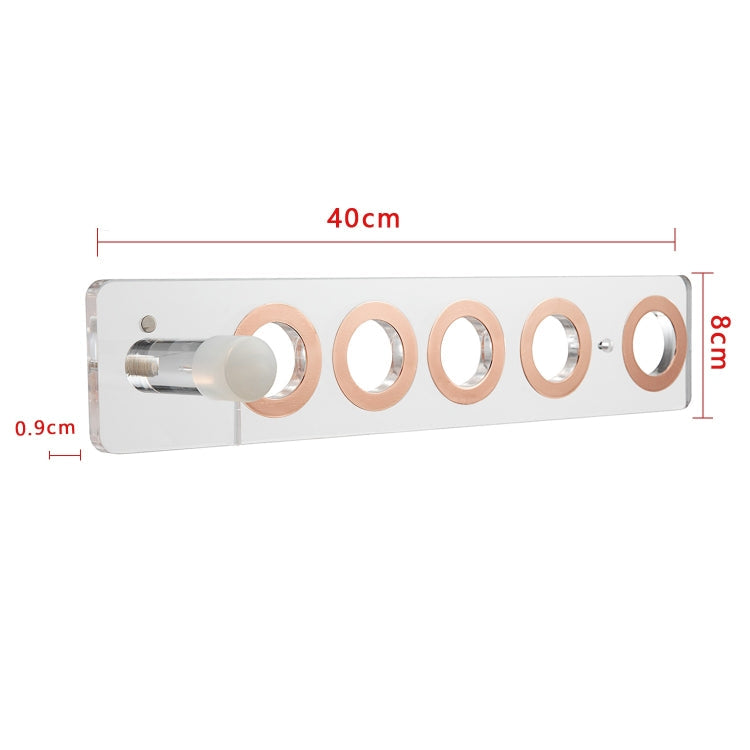 JD01 Punch-Free Hange Acrylic Hair Dryer Storage Bracket For Dyson Hair Dryer(Black)