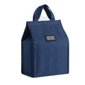 Thickened Aluminum Foil Insulation Lunch Box Bag Waterproof Portable Meal Bag, Specification: 20x23x13cm(Navy)