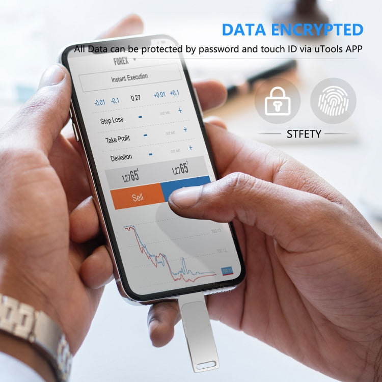 USB 3.0 + 8 Pin + USB-C / Type-C 3 in 1 Phone Computer Metal Rotatable U-Disk, 32GB, 16 GB, 64GB
