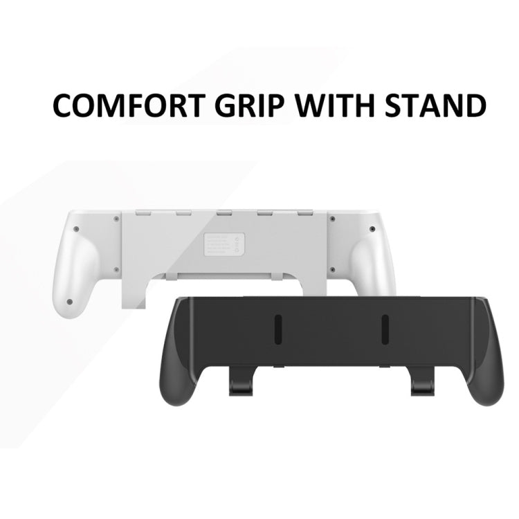JYS NS218 Multifunctional Game Console Integrated Protective Case With Grip  For Switch OLED, White, Black