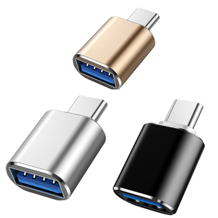 10 PCS USB 3.0 Female to USB-C / Type-C Male OTG Adapter(Black)