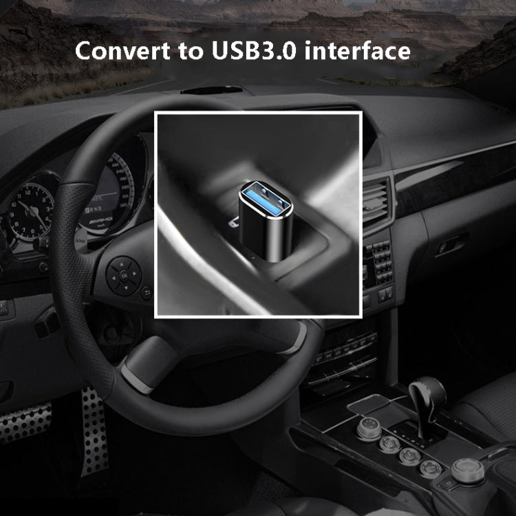 10 PCS USB 3.0 Female to USB-C / Type-C Male OTG Adapter(Black)