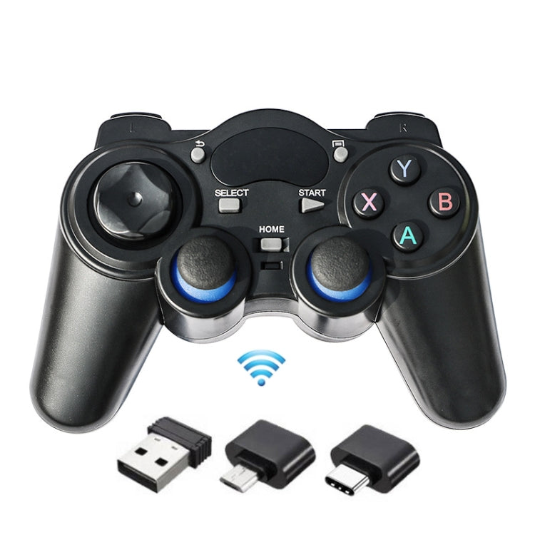 2.4G Wireless Singles Gamepad For PC / PS3 / PC360 / Android TV Phones, Configure: USB Receiver  Android Receiver  Type-C