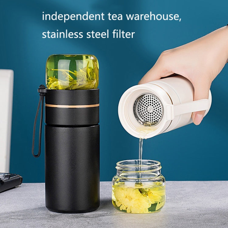 739 316 Stainless Steel Tea Glass Thermos Cup(Gold)