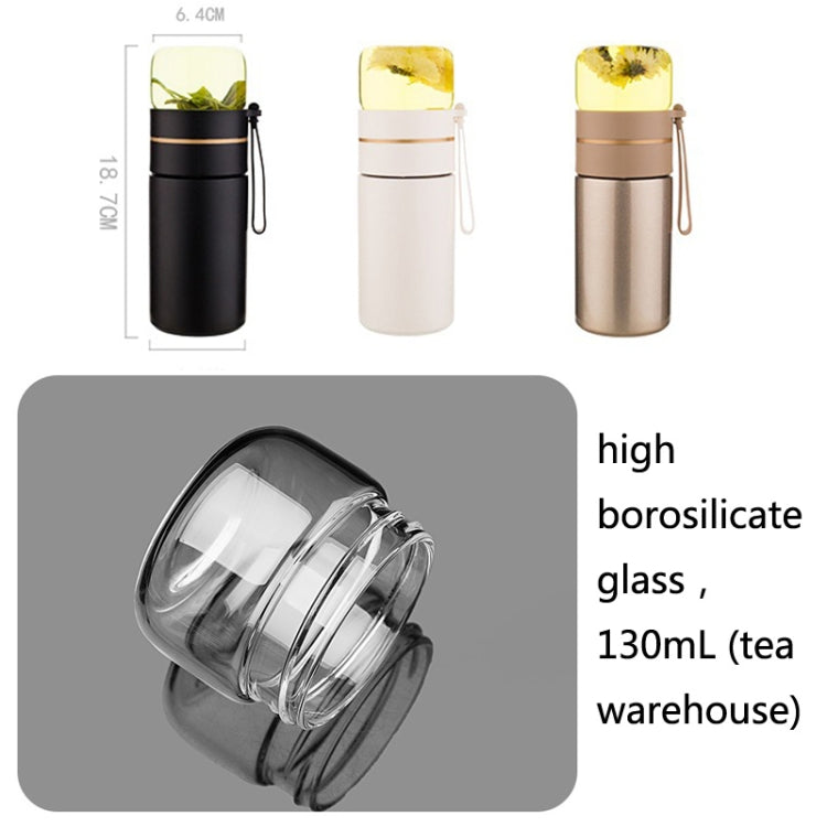 739 316 Stainless Steel Tea Glass Thermos Cup(Gold)