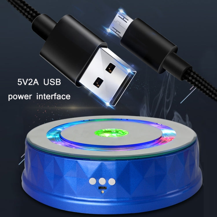 LED Light Electric Rotating Turntable Display Stand Video Shooting Props Turntable