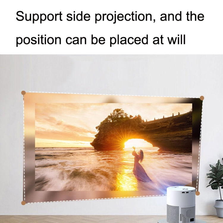 M1 Home Commercial LED Smart HD Projector, Specification: UK Plug(Phone with Screen Version)