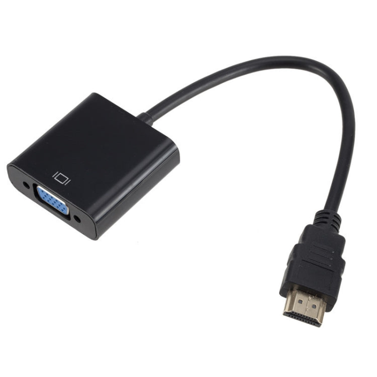 ZHQ007 HD 1080P HDMI to VGA Converter(Black)