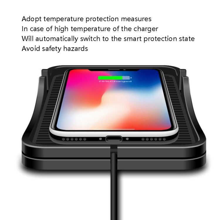 C7 Car Navigation 2 In 1 Multi-Function Non-Slip Pad USB Wireless Charger, C7 USB Interface
