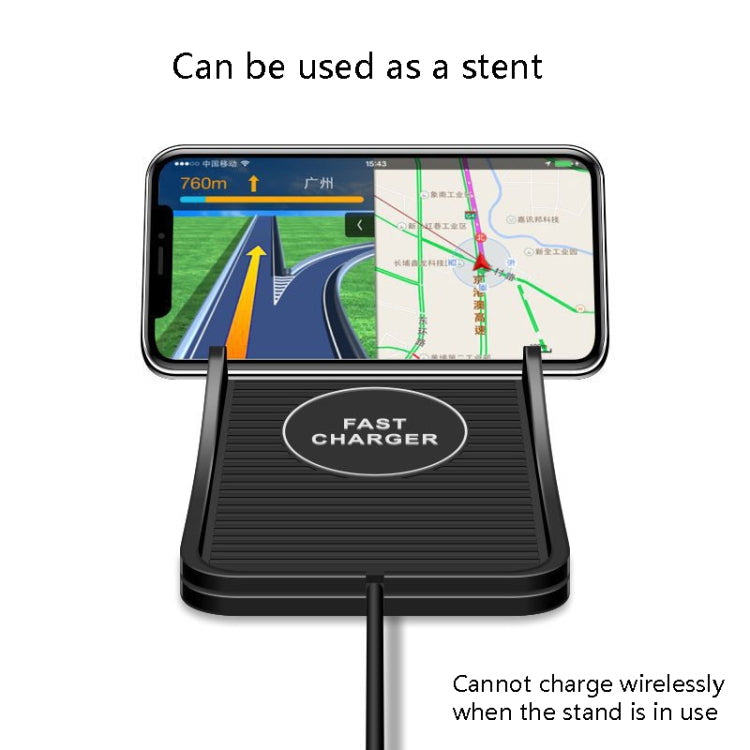 C7 Car Navigation 2 In 1 Multi-Function Non-Slip Pad USB Wireless Charger, C7 USB Interface