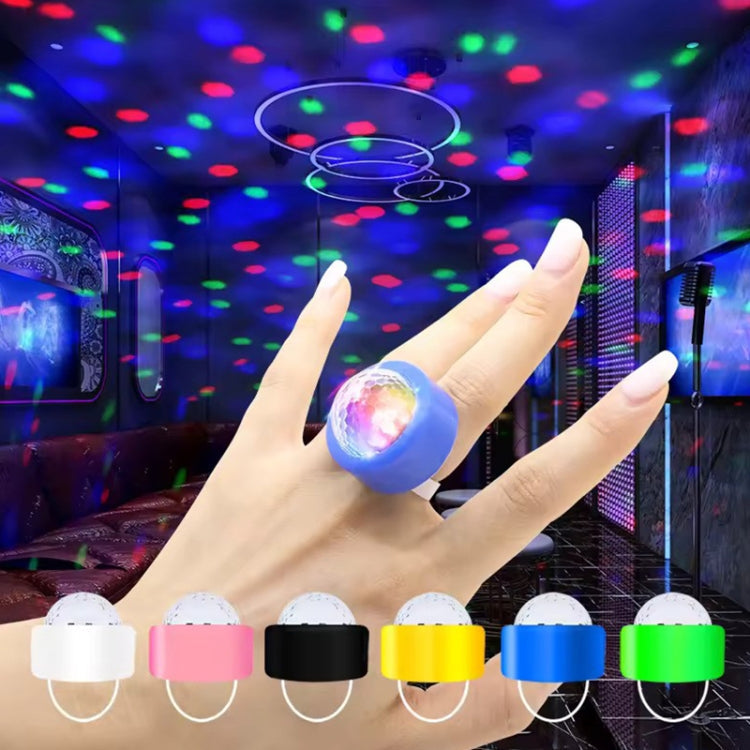 5 PCS D2 LED Flashing Finger Light Stage Small Magic Ball Flash(White)