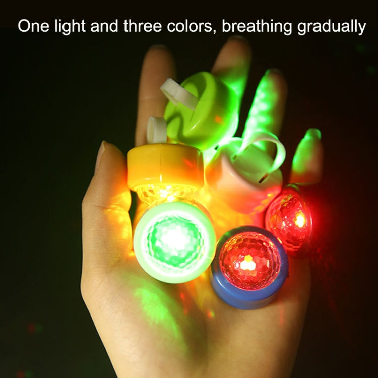 5 PCS D2 LED Flashing Finger Light Stage Small Magic Ball Flash(White)