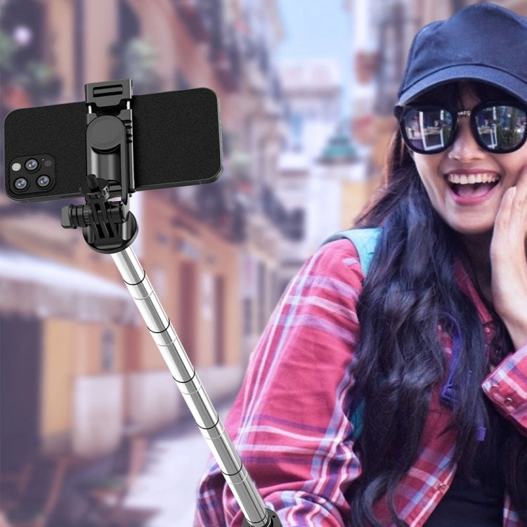 Wireless Bluetooth Selfie Stick Live Telescopic Bracket, Specification: Q05 (Black)