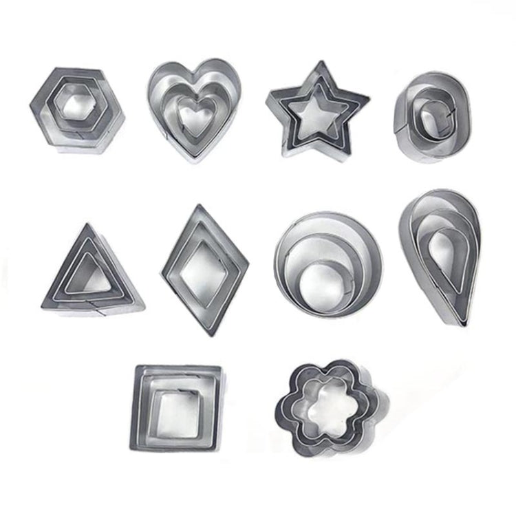 30 PCS / Set Stainless Steel Biscuit Mold