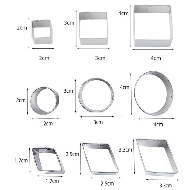 30 PCS / Set Stainless Steel Biscuit Mold