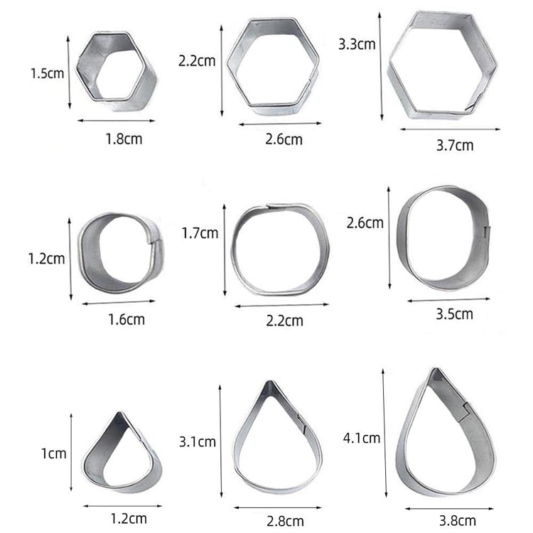 30 PCS / Set Stainless Steel Biscuit Mold