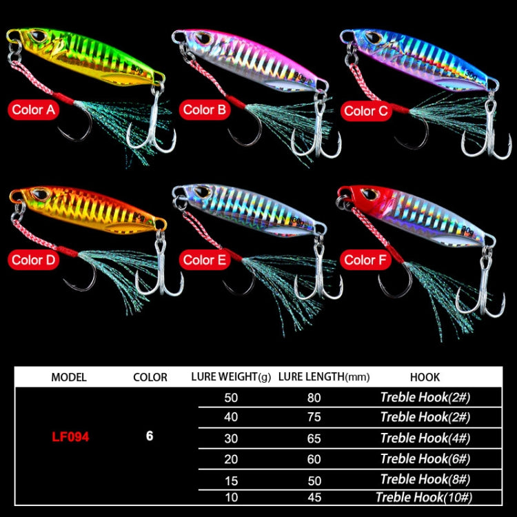 PROBEROS Iron Plate Lead Fish Far-Fluoch Metal Road Bait, 10G, 15G, 20G, 30G