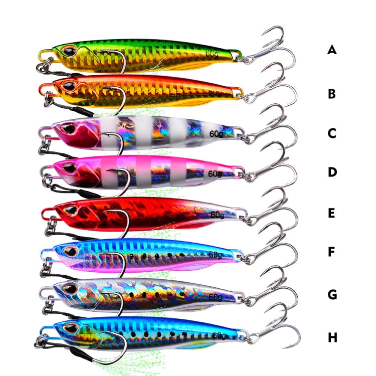 3 PCS PROBEROS LF103 Simulation Metal Sea Fishing Bait, Specification: 10g(A With Hook)