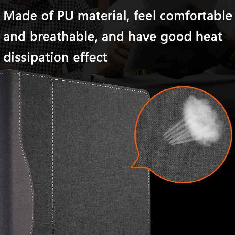 Laptop Leather Anti-Fall Protective Case For HP Envy X360 13-Ag Ar(Dark Gray)
