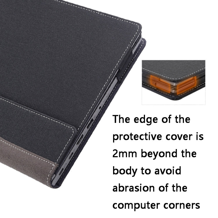 Laptop Leather Anti-Fall Protective Case For HP Envy X360 13-Ag Ar(Dark Gray)