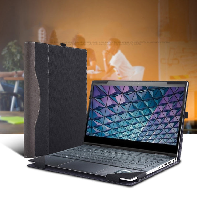 Laptop Leather Anti-Fall Protective Case For HP Envy X360 13-Ag Ar(Dark Gray)