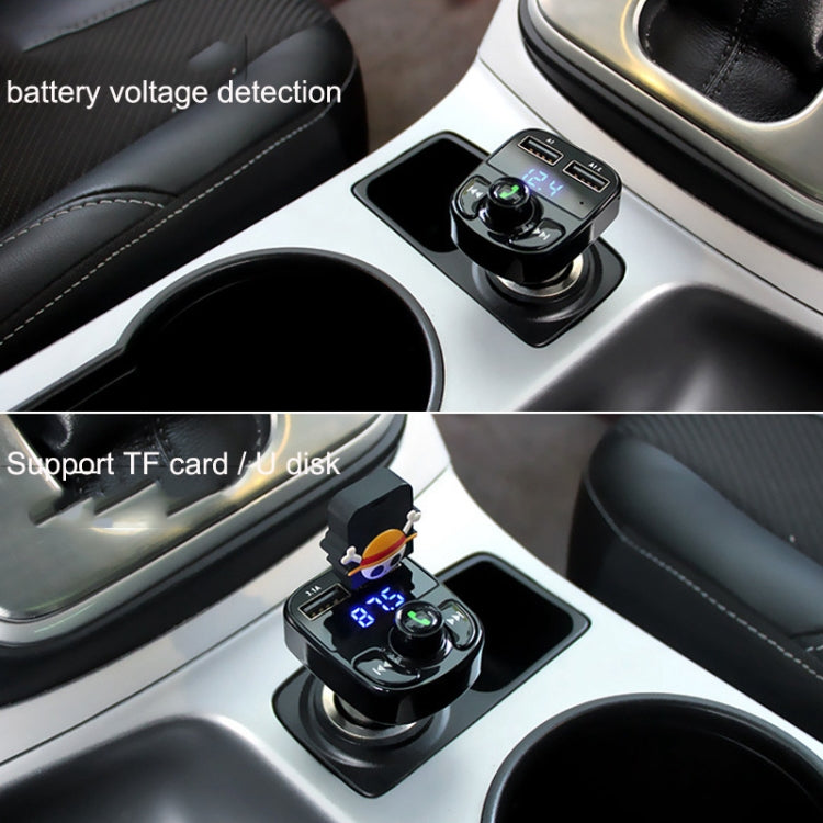 HY82 Car MP3 Bluetooth Receiver Dual USB Car Charger, HY82 Fast Charge Version