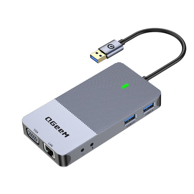 QGeeM 11 In 1 Multifunctional Type-C Extension HUB Adapter(  QG-D3908)