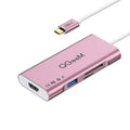 QGeeM 7 In 1 Type-C Extension HUB Adapter Supports HDMI / 4K / PD(QG-UH07-6)