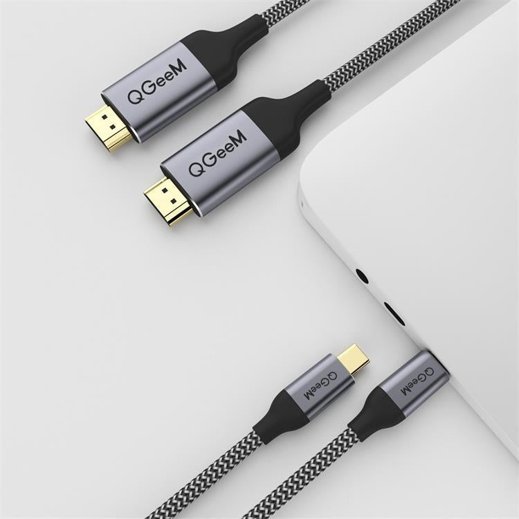 QGeeM QG-UA09 Type-C To HDMI Cable 1.2m